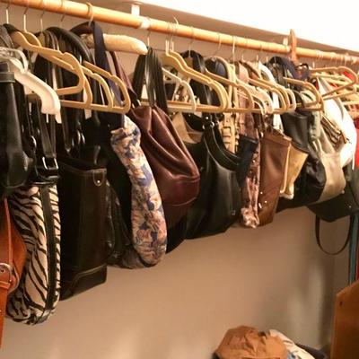 Ladies, bags, totes, clothes, scarves, belts, and shoes (7.5 and 8)