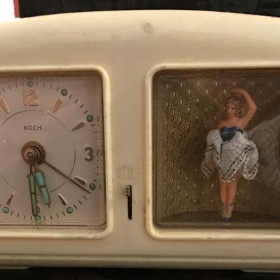 Rare Koch Dancing Ballerina Musical Alarm Clock Made In Germany
