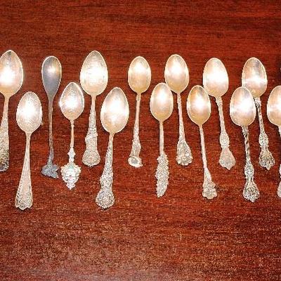 All these are demitasse or souvenir spoons
