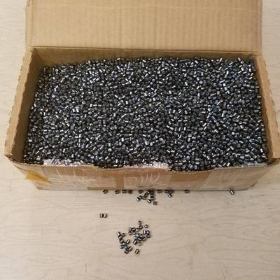 box full of 4 mm Barrel quarter inch jewelry beads