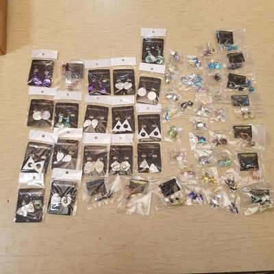approximately 50 sets of assorted earrings