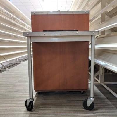 (2) Rolling Display Unit, Shelf Can Be Removed
