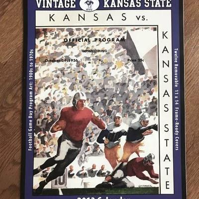 Vintage Kansas State Calendar with 12 Frame Ready ...