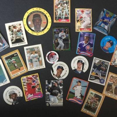 Collection of mini Baseball Trading Cards and roun ...