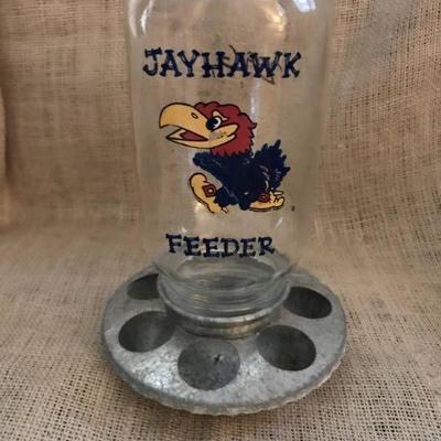 Jayhawk Feeder--Kansas University (KU)--use for pe ...