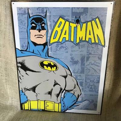 Retro Comic Book Wall Tin--Batman