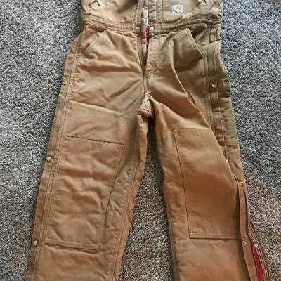 Carhartt Quilt Lined Duck Bib Overalls