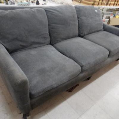 3 cushion gray sofa