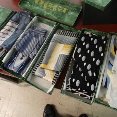 5 new ties in boxes