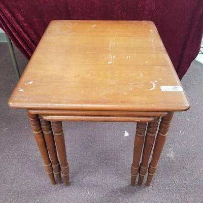 Set of 3 Wood Nesting Tables
