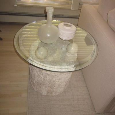 Glass Top Accent Tables  