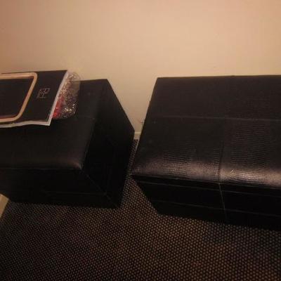 Leather Ottomans 