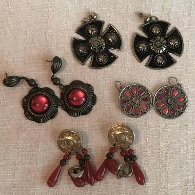 Assortment of pierced earrings