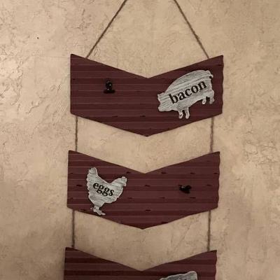 27 Farmyard Hanging tin wall decor with magnet cl ...