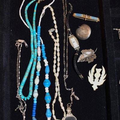 Sterling and costume jewelry