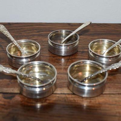 Sterling silver salt cellars