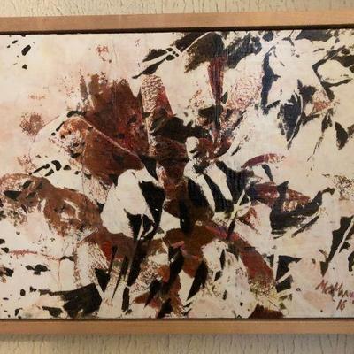 ML3028: Conner McManus Art Small Cones 12"X18" Giclee and Acrylic on Birch Panel  https://www.ebay.com/itm/123974619226