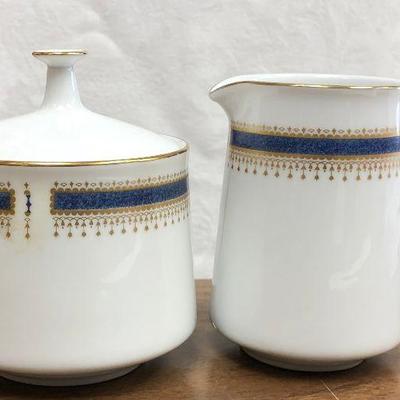 SM2004: Noritake Japan Blue Dawn China 6611 Creamer and Sugar  https://www.ebay.com/itm/123960394542