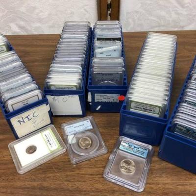 LAN742 PCGS Coin Slabs $10 each LAN742  -   - Only available offline at office