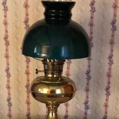 SL3018: Brass and Glass Oil Style Electric Lamp Local Pickup  https://www.ebay.com/itm/123963532249 
