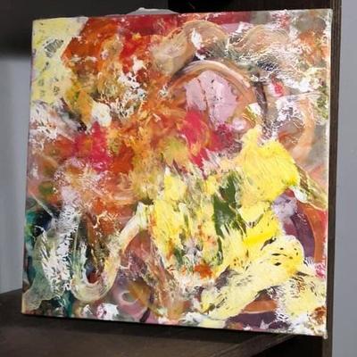 ML3037: Conner McManus Art: mixed media on canvas Local Pickup  https://www.ebay.com/itm/113966071530