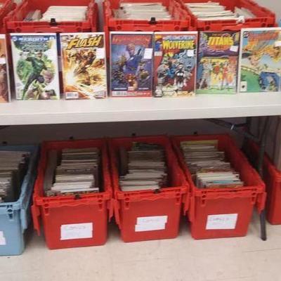 LAN741: Comic books $5.00 and up MARVEL, DC, etc . Silver age to modern. LAN741   - Only available offline at office