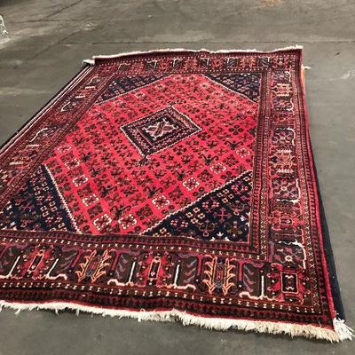 LAN738: Antique Middle Eastern Area Rug Hand Knotted 117" X 78"  https://www.ebay.com/itm/123989621910