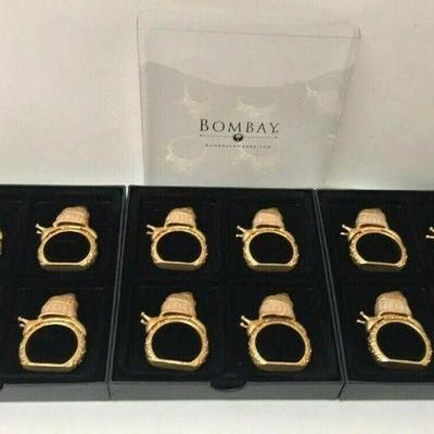 SM006: BOMBAY COMPANY ENAMELED SNAIL NAPKIN HOLDERS LOT OF 3 SETS OF 4 NIB  https://www.ebay.com/itm/123968961750