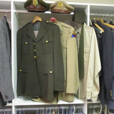 WWII uniforms in pristine condition