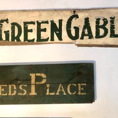 The Green gables sign sold.