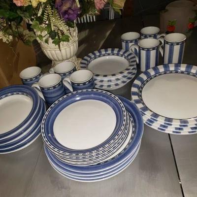 Set of Blue White Dansk Dishes