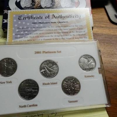 2001 Platinum edition state quarter collection in ...