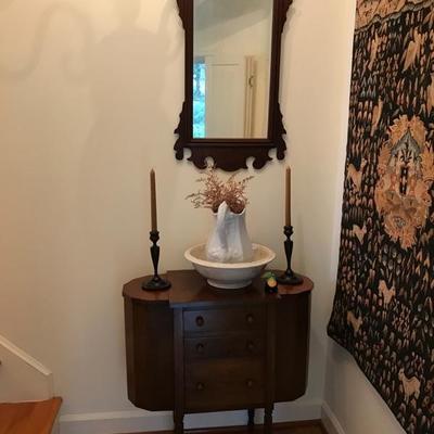 Antique sewing table $150
2 available
Federalist mirror $65