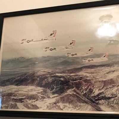 Navy fighter plane print $20