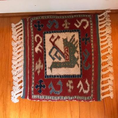 Persian prayer rug $79
20 X 17