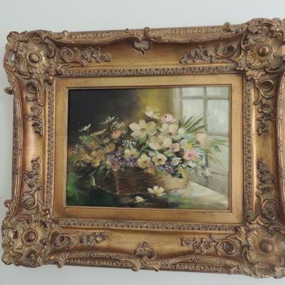 Sally Kemper oil painting floral
