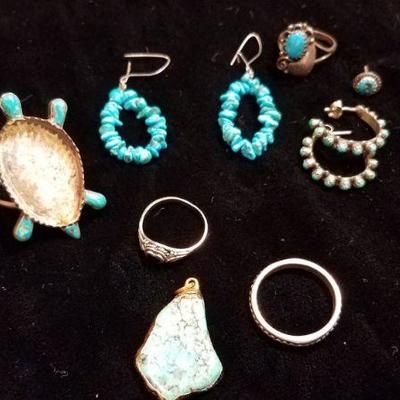 Turquoise and Sterling Jewelry