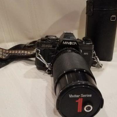 Vintage Minolta X-700 SLR Camera with Lens