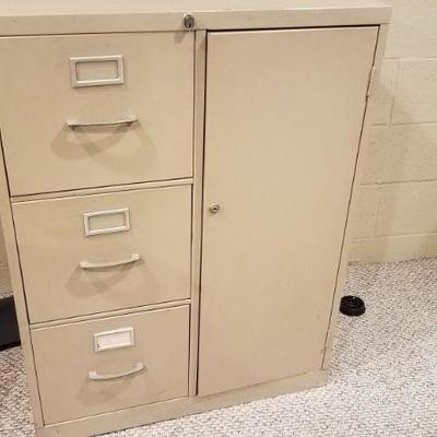 File Cabinet with Safe