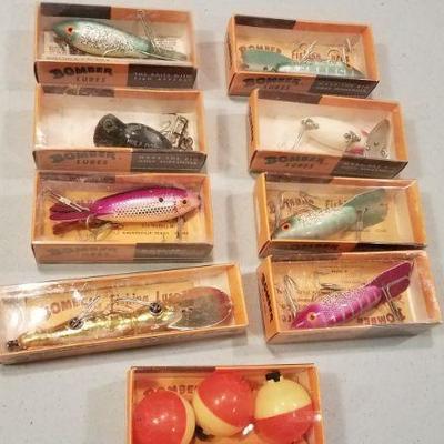 Vintage Fishing Lures in Boxes