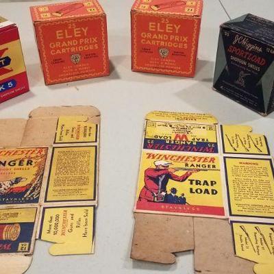 Vintage Ammunition Boxes & Used Shells