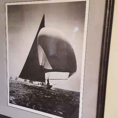 Rosenfeld photo of a yacht, numbered edition