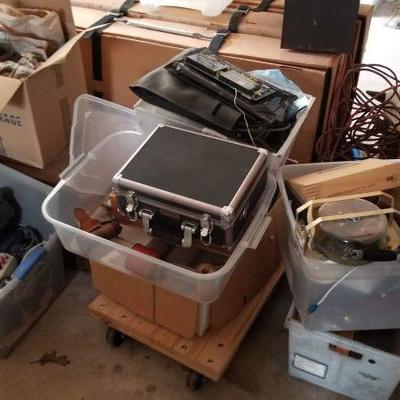 loads of electronic testing equipment