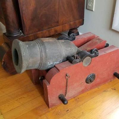 impressive antique cannon (approx 100lbs) $600
buyer needs to bring help to move