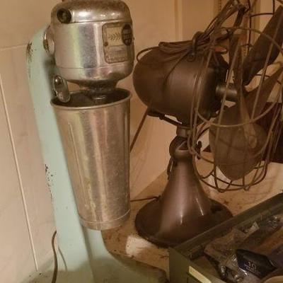vintage Hamilton Beach mixer $50
antique fan $40