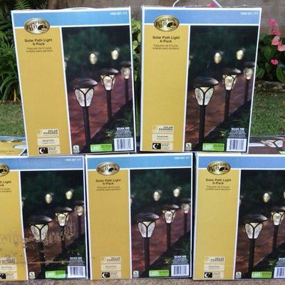 MME061 Five 6-Pack Boxes of Hampton Bay Solar Path Lights