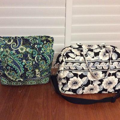 MME032 Vera Bradley Large Tote & Carry On/Overnight Bags