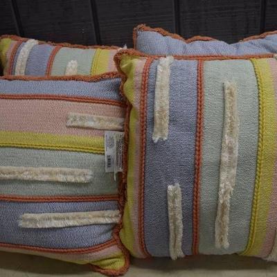 4 Opal House Multi Stripe Toss Pillows