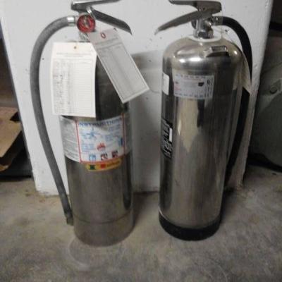#Pair of Class 2A Fire Extinguishers Waters