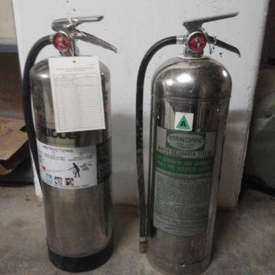 Pair of Class 2A Fire Extinguishers Water..